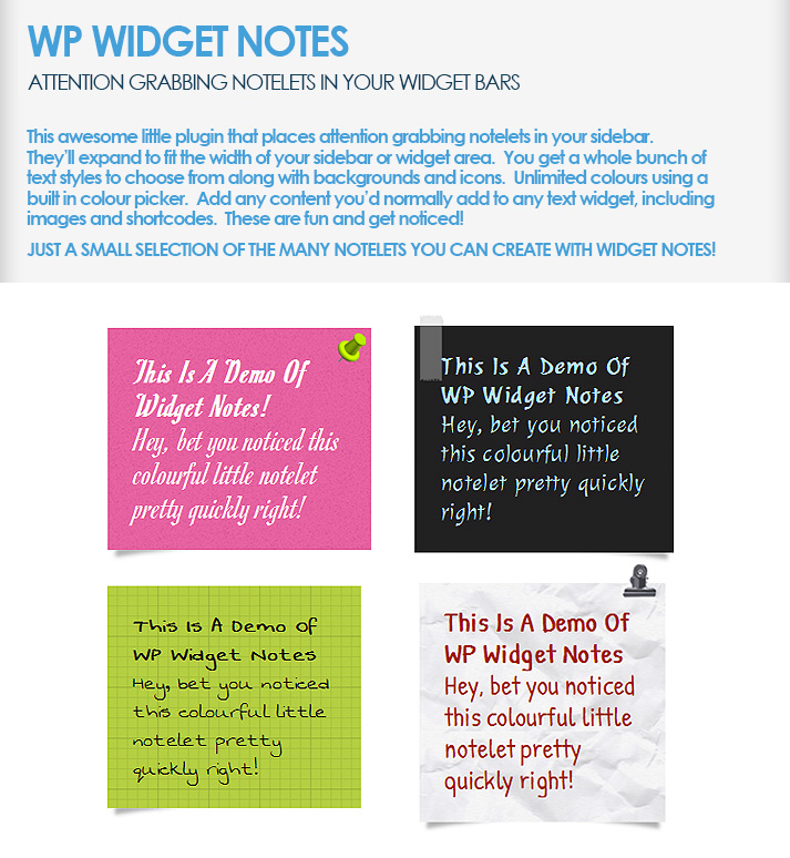 WP-Widget-Notes